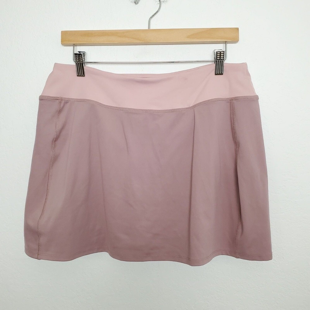 Madewell Skort Womens XL Flex Fitness Mini Skirt Blush Pink NF339 FLAW